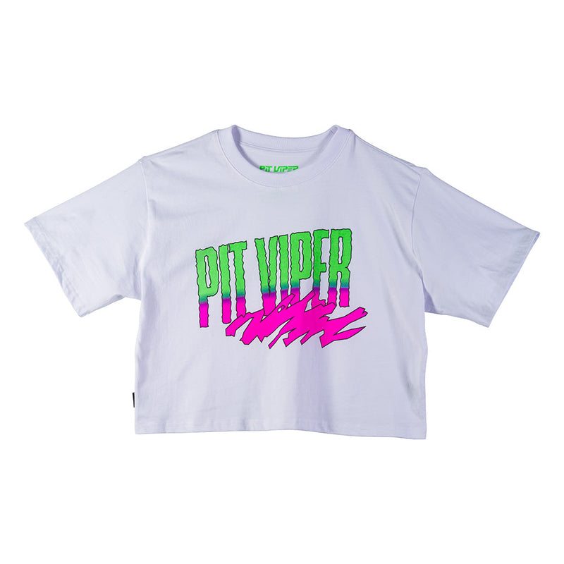 | full_frontal.JPG | The White Artificial Crop Tee, cropped t-shirt from Pit Viper