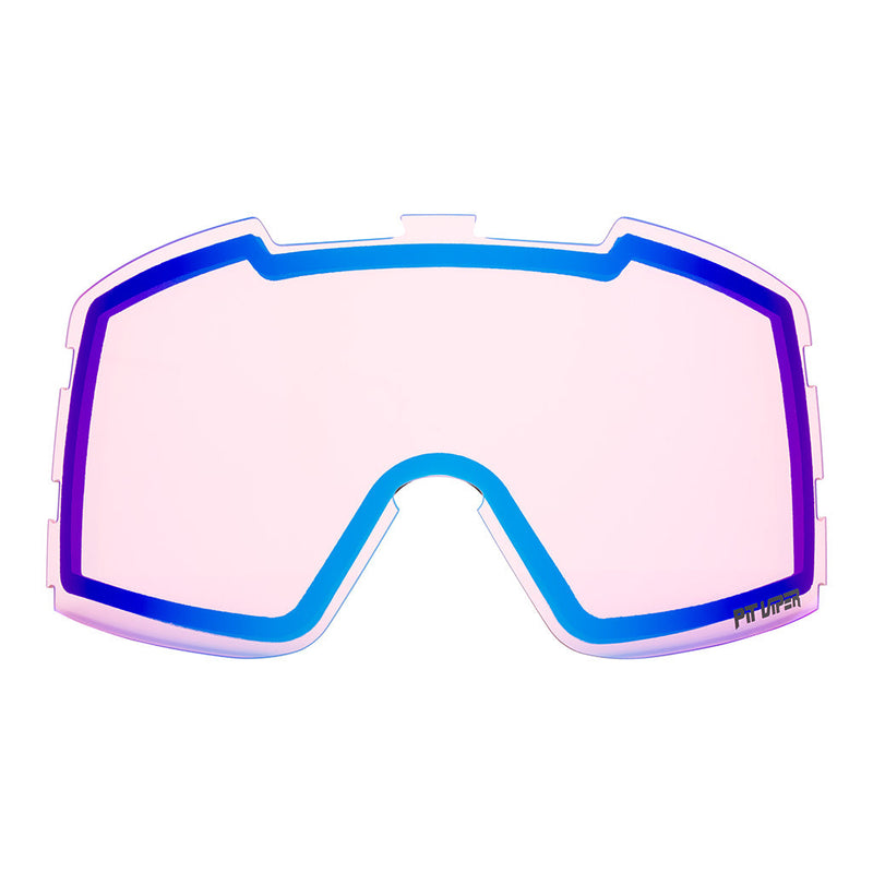 Climax / Small | full_frontal.JPG | Front view of The Backslap Goggle Lens with climax / small lens on white background