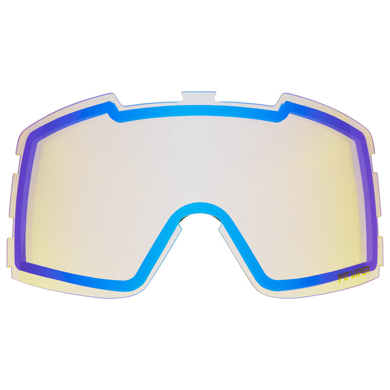 Yellow Snow / Small | full_frontal.JPG | Front view of The Backslap Goggle Lens with Photochromic Yellow Snow / Small lens on white background