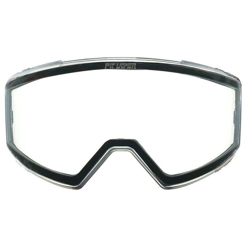 Clear | full_frontal.JPG | Front view of The BN5000 Goggle Lens with clear lens on white background
