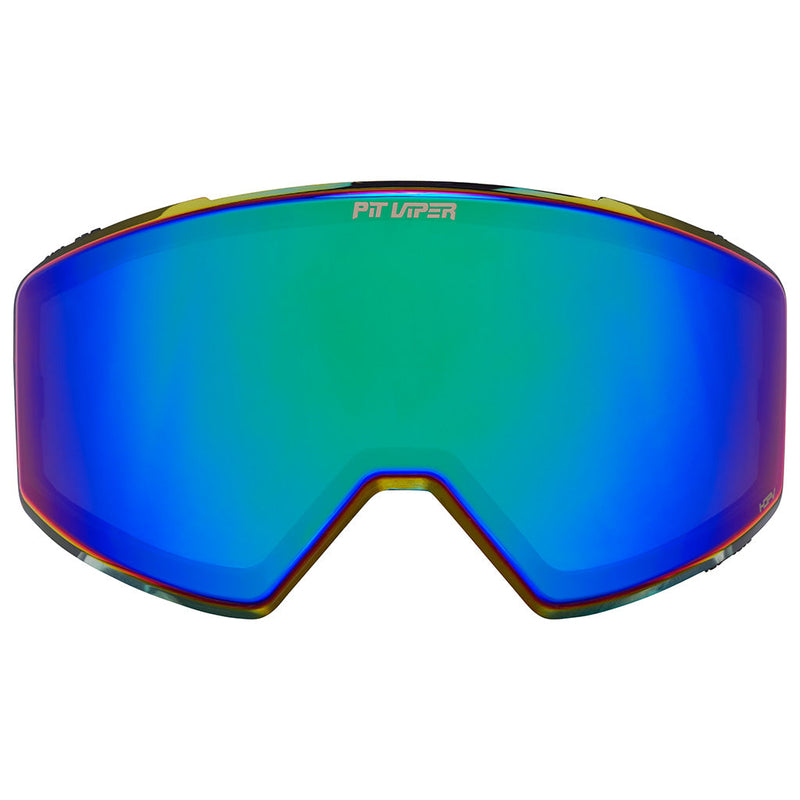 HDPV Blue-Green | full_frontal.JPG | Front view of The BN5000 Goggle Lens with an HDPV Blue Green lens on white background