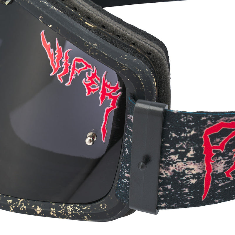 Smoke / Small | detail_shot.JPG | The Reign in Mud Brapstrap Moto Goggle Small from Pit Viper