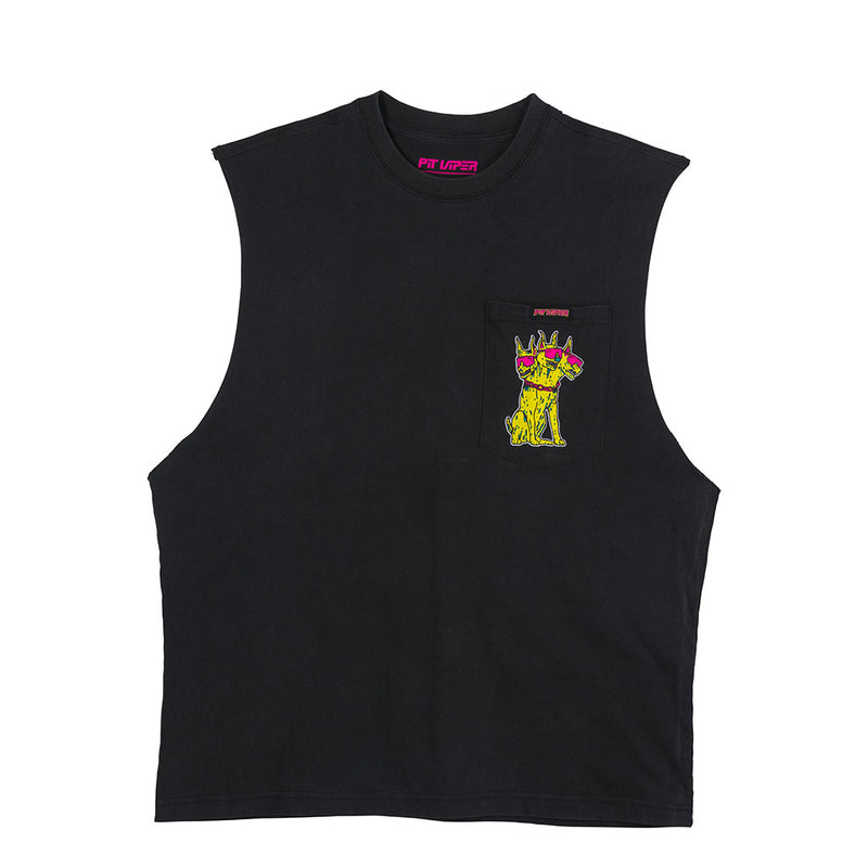 | full_frontal.JPG | The Extreme Seeing Tank, sleeveless, screen printed shirt from Pit Viper