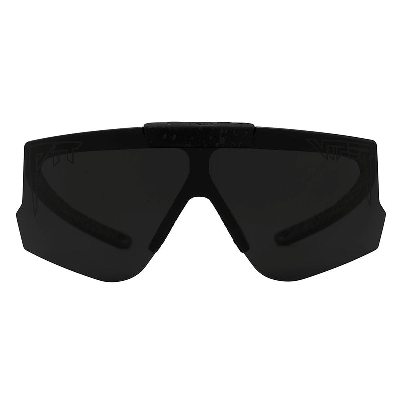 Front view of The Blacking Out Flip-Offs 2.0 with smoke / regular lens on white background