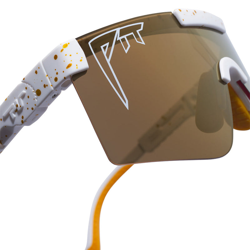 HDPV Polarized Gold / Regular | im_ready_for_my_closeup.JPG | The Bel Air Original, shield style sunglasses from Pit Viper, polarized sunglasses from Pit Viper