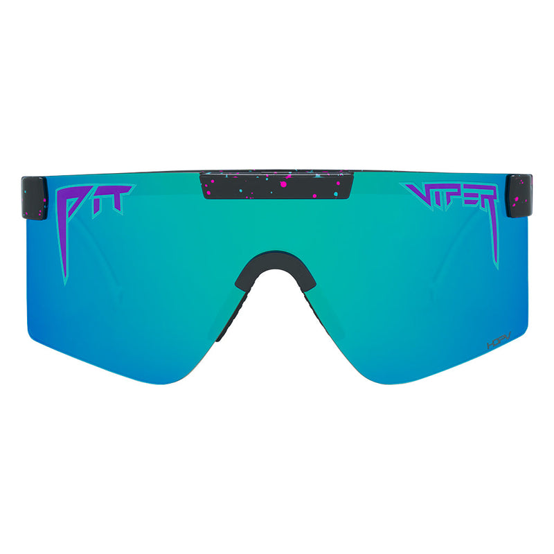 HDPV Polarized Blue / Regular | full_frontal.JPG | The Midnight Original Regular HDPV Polarized Blue, shield style sunglasses from Pit Viper, polarized sunglasses from Pit Viper