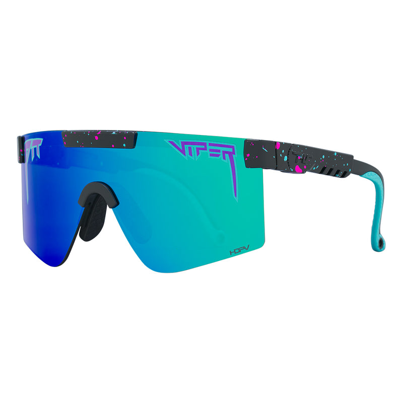 HDPV Polarized Blue / Regular | side_view.JPG | Angled view  from the left side of The Midnight Original 2.0 with hdpv polarized blue / regular lens on white background