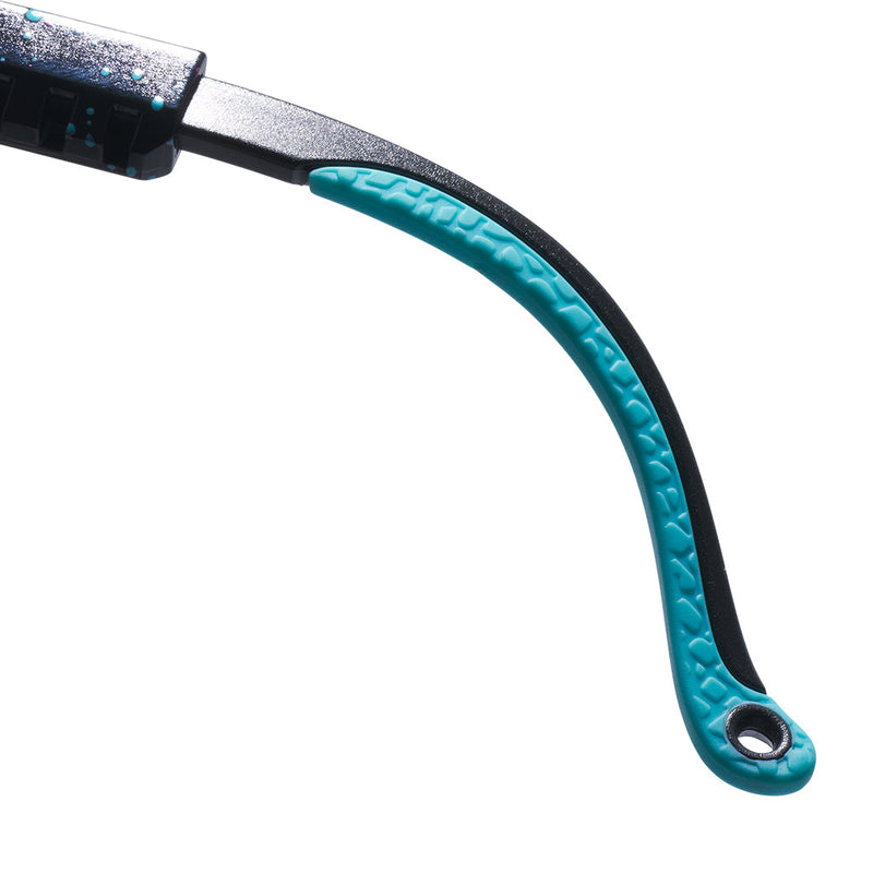 HDPV Polarized Blue / Regular | wow_its_an_earpiece.JPG | The Midnight Original Regular HDPV Polarized Blue, shield style sunglasses from Pit Viper, polarized sunglasses from Pit Viper