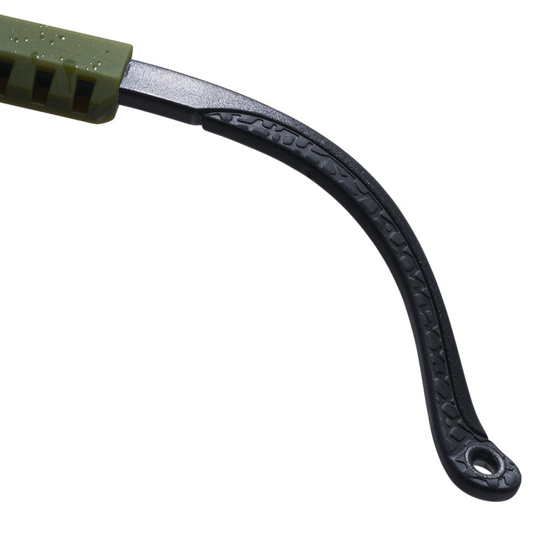 BALL-ISTIC™ Smoke / Regular | wow_its_an_earpiece.JPG | The NJP Original 2.0, military grade sunglasses from Pit Viper