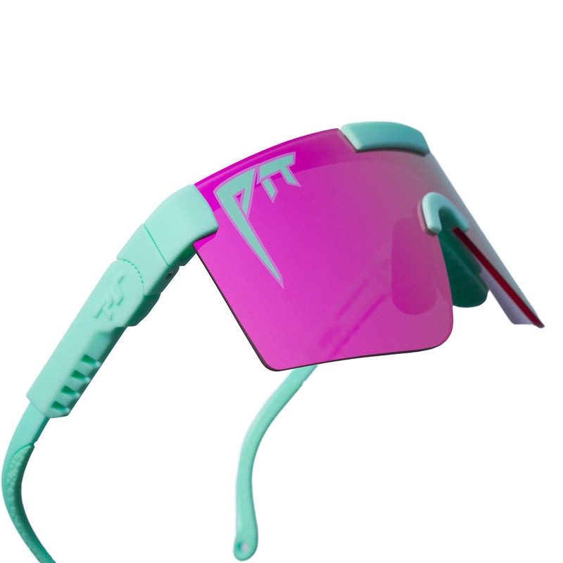 HDPV Polarized Pink / Regular | im_ready_for_my_closeup.JPG | The Oral Exam Original Regular, shield style sunglasses from Pit Viper, polarized sunglasses from Pit Viper