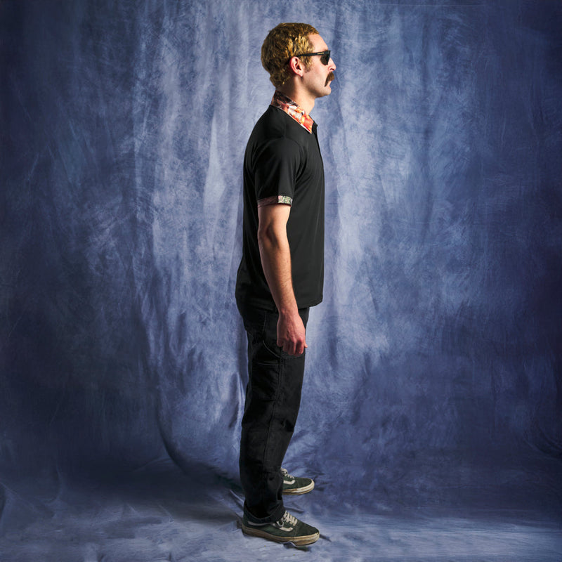 | photo_of_person.JPG | The Actualbush Tech Polo, quarter button up shirt from Pit Viper