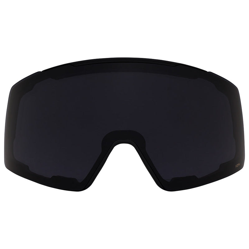 / HDPV Smoke | full_frontal.JPG | A black ski or snowboard lens replacement shown against a plain white background.