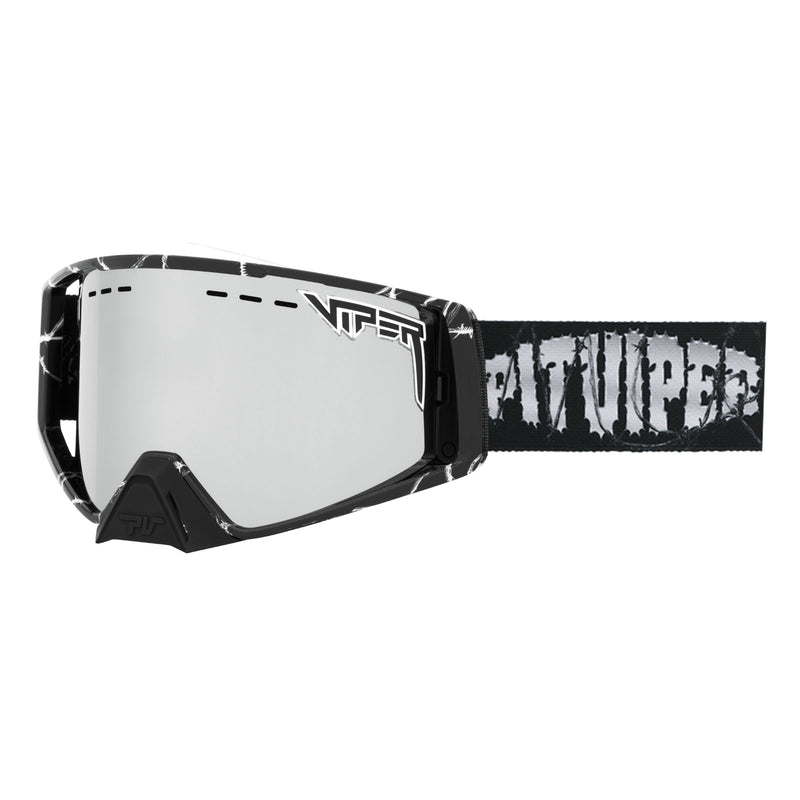 Silver | side_view.JPG | The World Champion Snowmobile Goggles shot from the side against a white background