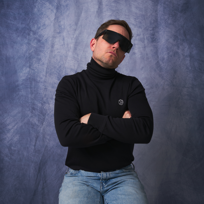 HDPV Polarized Mirror / Regular | photo_of_person.JPG | The Blacking Out Original 2.0 Regular HDPV Polarized Mirror, shield style sunglasses from Pit Viper, polarized sunglasses from Pit Viper