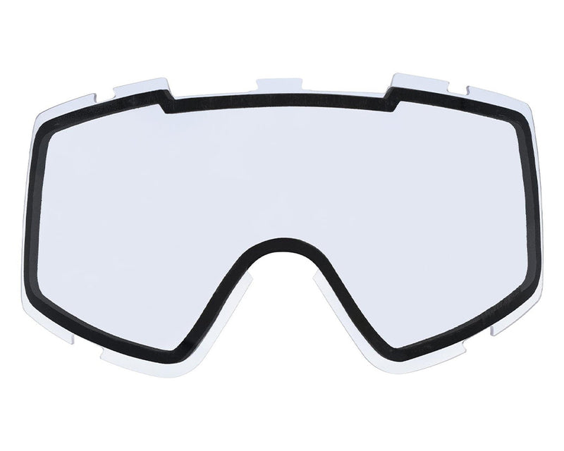 Clear / Large | full_frontal.JPG | The Large Clear replacement lens for the Small French Fry Goggles by Pit Viper Sunglasses