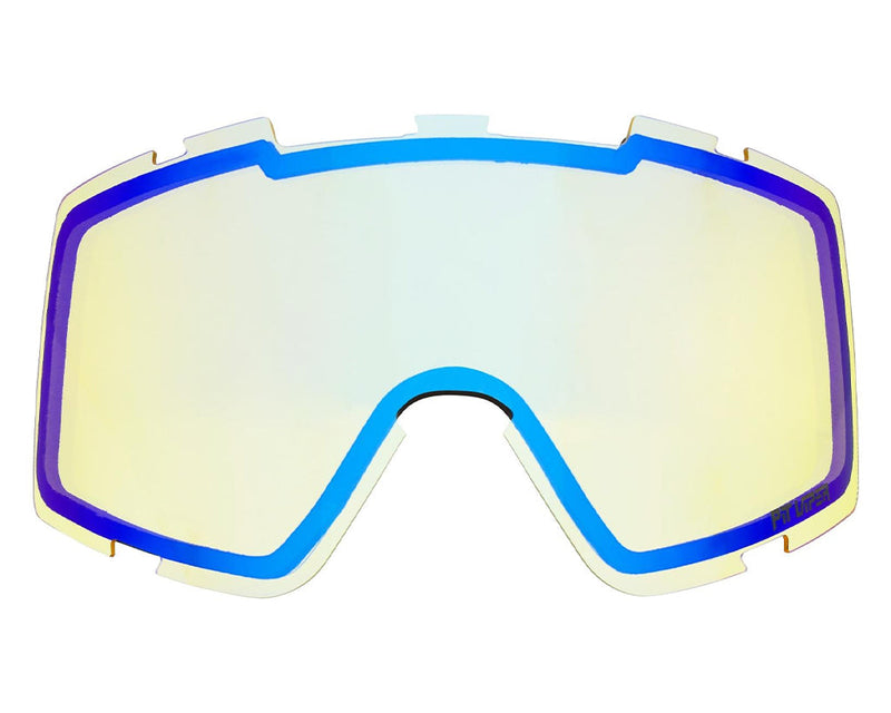 Yellow Snow / Large | full_frontal.JPG | The Large Yellow Snow replacement lens for the Small French Fry Goggles by Pit Viper Sunglasses